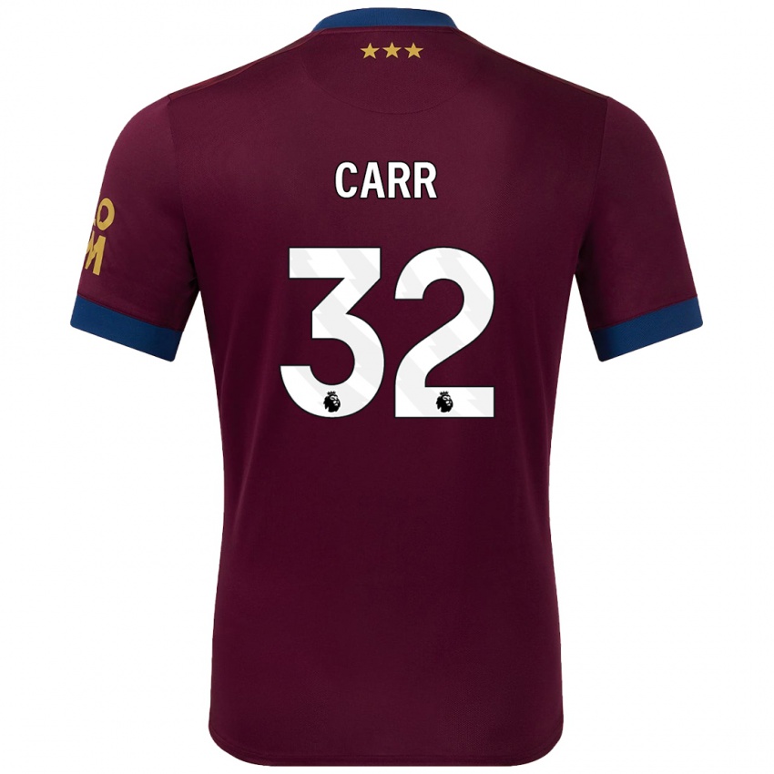 Dětské Ryan Carr #32 Hnědý Daleko Hráčské Dresy 2024/25 Dres