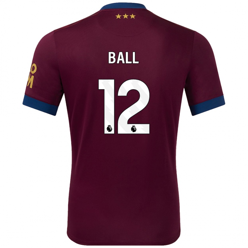 Dětské Dominic Ball #12 Hnědý Daleko Hráčské Dresy 2024/25 Dres