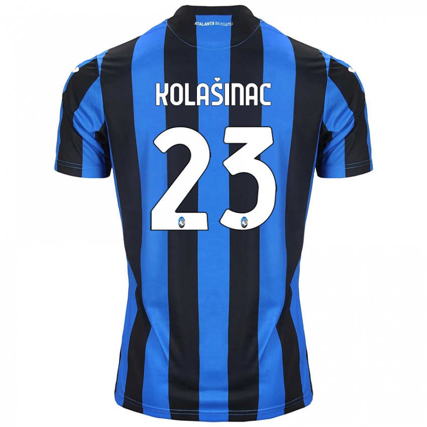 Pánské Sead Kolasinac #23 Modrá Černá Domů Hráčské Dresy 2024/25 Dres