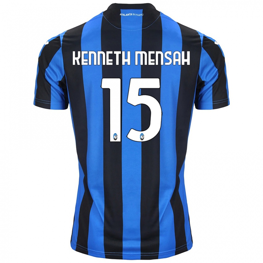 Pánské Anthony Kenneth Mensah #15 Modrá Černá Domů Hráčské Dresy 2024/25 Dres