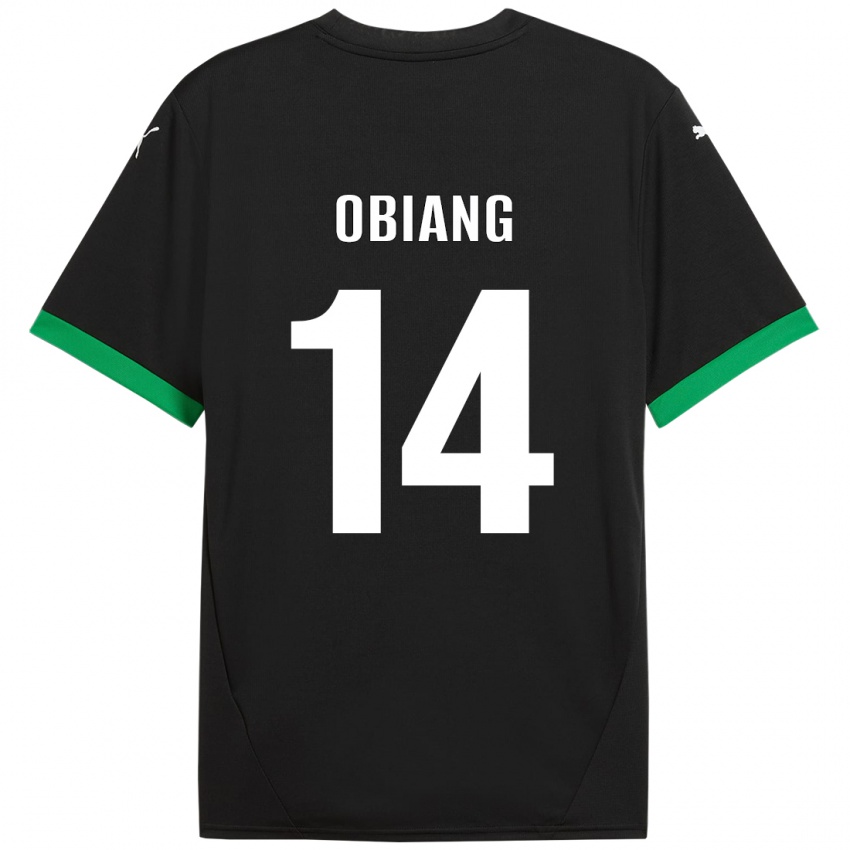 Pánské Pedro Obiang #14 Černá Tmavě Zelená Domů Hráčské Dresy 2024/25 Dres