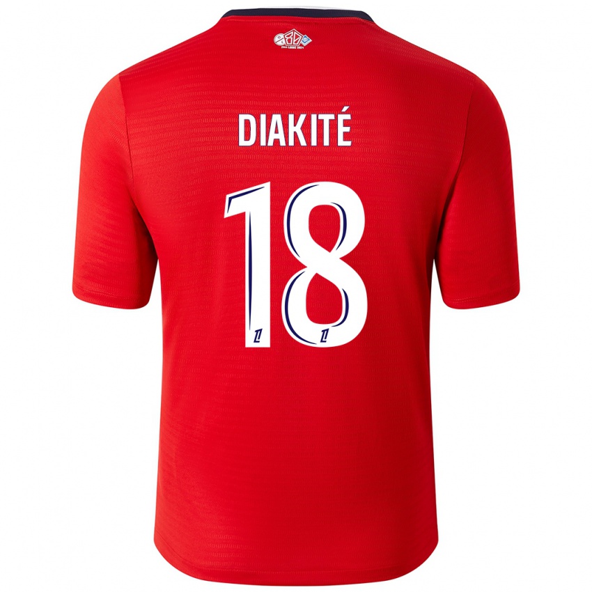 Pánské Bafode Diakite #18 Červená Bílá Domů Hráčské Dresy 2024/25 Dres