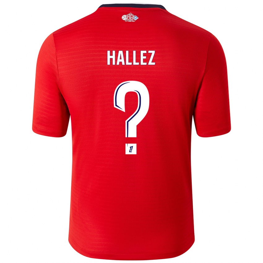 Pánské Alexis Hallez #0 Červená Bílá Domů Hráčské Dresy 2024/25 Dres