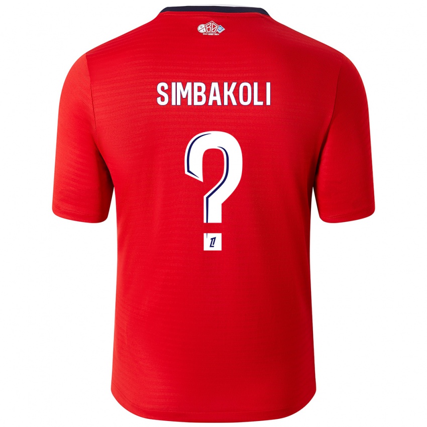 Pánské Mamadou Simbakoli #0 Červená Bílá Domů Hráčské Dresy 2024/25 Dres