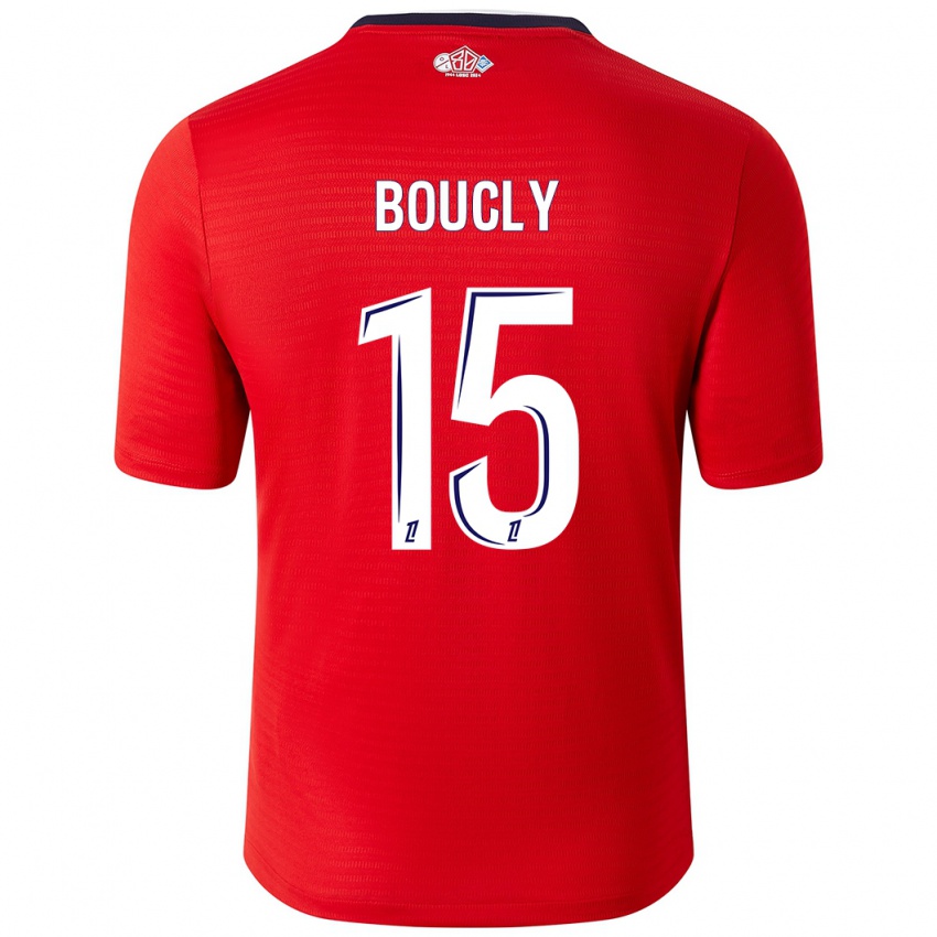 Pánské Maite Boucly #15 Červená Bílá Domů Hráčské Dresy 2024/25 Dres