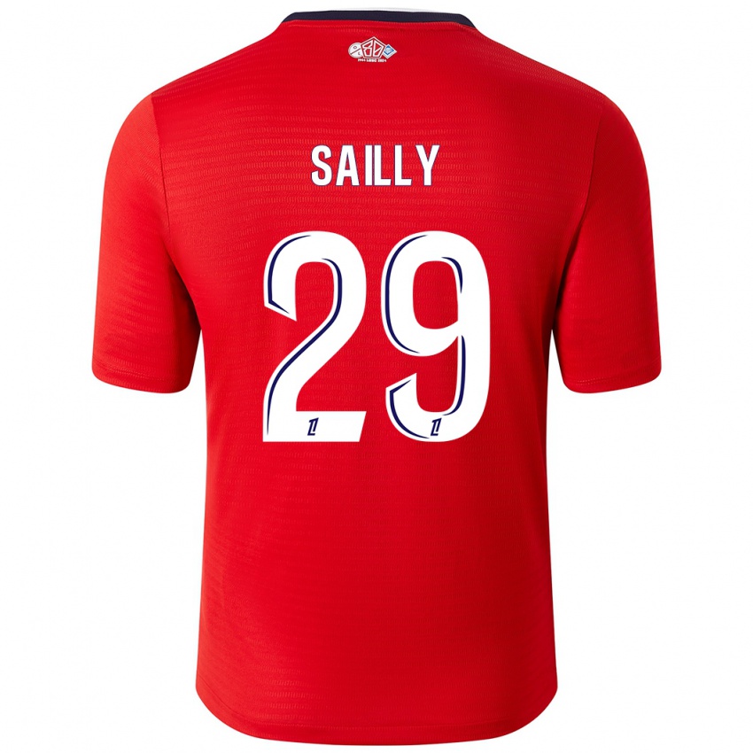 Pánské Charlotte Sailly #29 Červená Bílá Domů Hráčské Dresy 2024/25 Dres