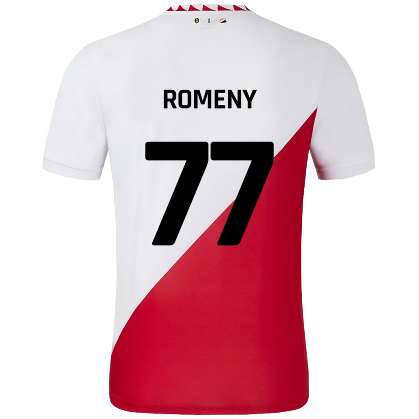 Pánské Ole Romeny #77 Bílá Červená Domů Hráčské Dresy 2024/25 Dres