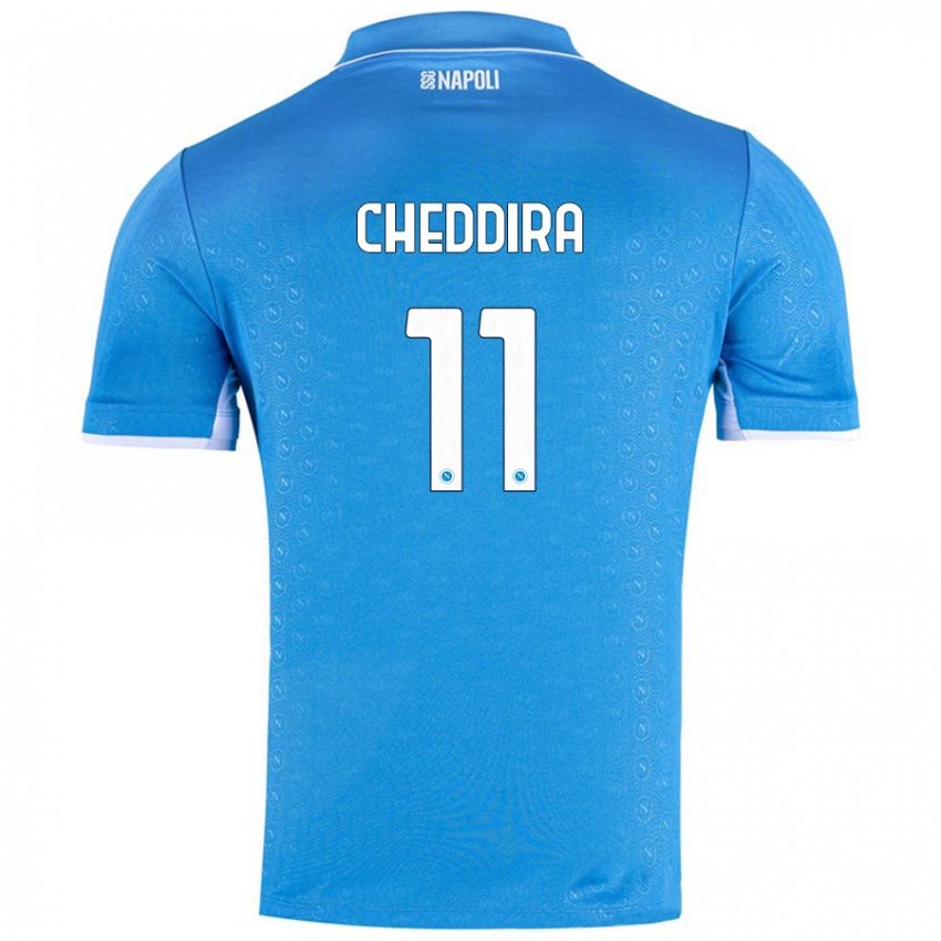 Pánské Walid Cheddira #11 Nebesky Modrá Domů Hráčské Dresy 2024/25 Dres