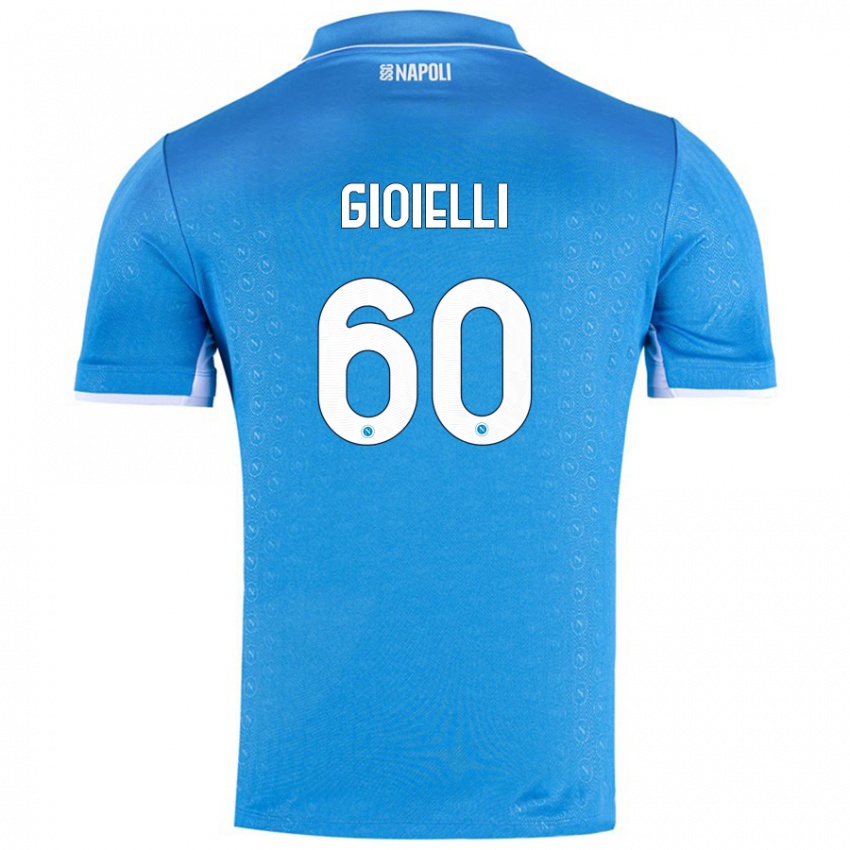 Pánské Francesco Gioielli #60 Nebesky Modrá Domů Hráčské Dresy 2024/25 Dres