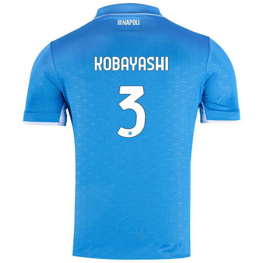 Pánské Miharu Kobayashi #3 Nebesky Modrá Domů Hráčské Dresy 2024/25 Dres