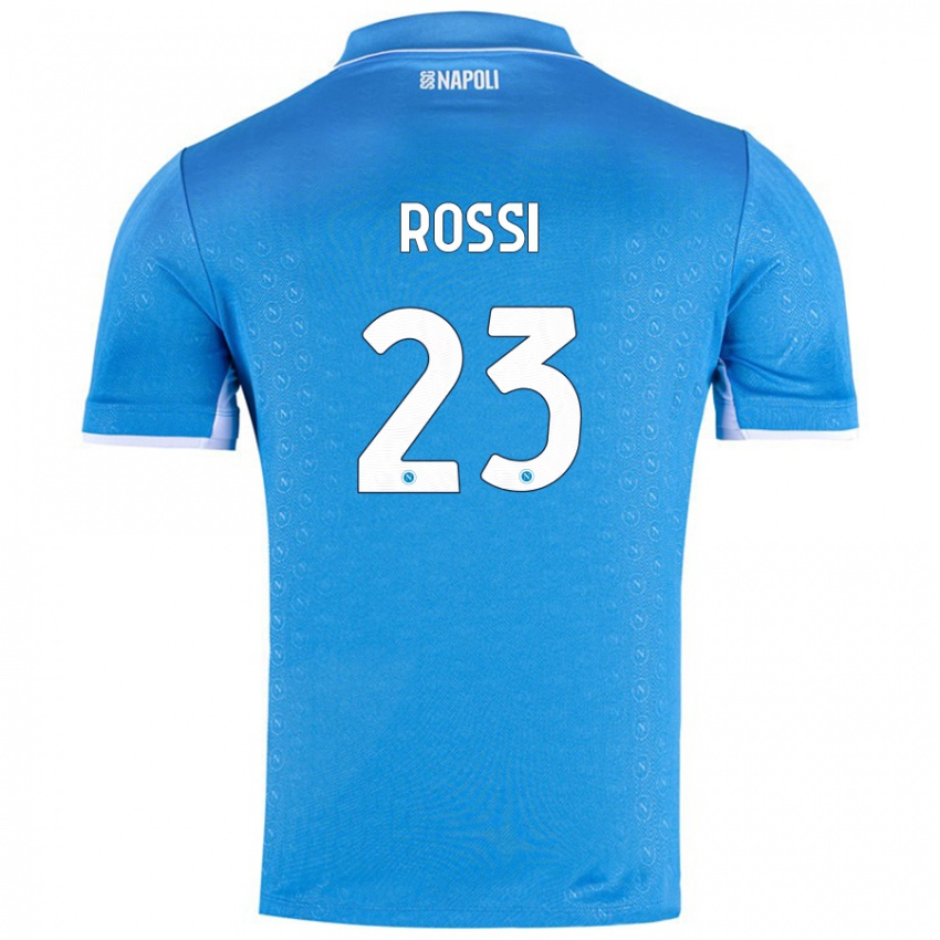 Pánské Leonardo Rossi #23 Nebesky Modrá Domů Hráčské Dresy 2024/25 Dres