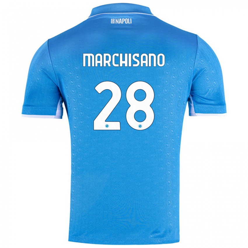 Pánské Matteo Marchisano #28 Nebesky Modrá Domů Hráčské Dresy 2024/25 Dres