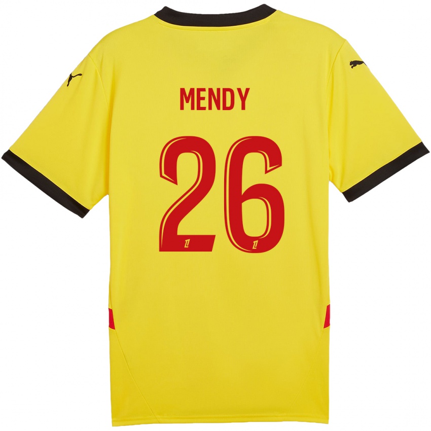 Pánské Nampalys Mendy #26 Žlutá Červená Domů Hráčské Dresy 2024/25 Dres