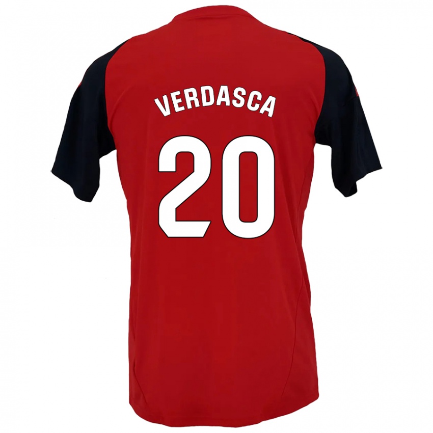 Pánské Diogo Verdasca #20 Červená Černá Domů Hráčské Dresy 2024/25 Dres