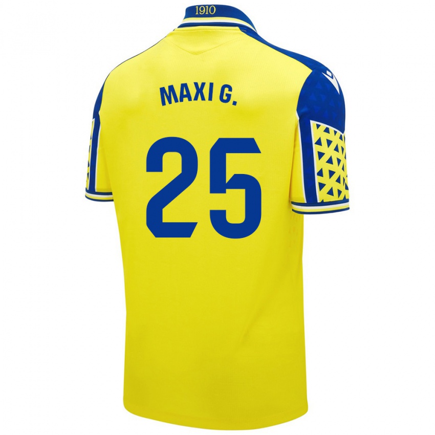 Pánské Maxi Gomez #25 Žlutá Modrá Domů Hráčské Dresy 2024/25 Dres