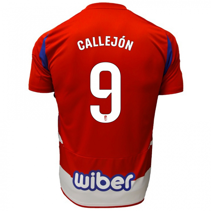 Pánské Jose Callejon #9 Červená Bílá Modrá Domů Hráčské Dresy 2024/25 Dres