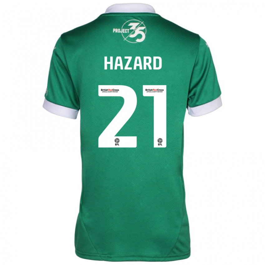 Pánské Conor Hazard #21 Zelená Bílá Domů Hráčské Dresy 2024/25 Dres