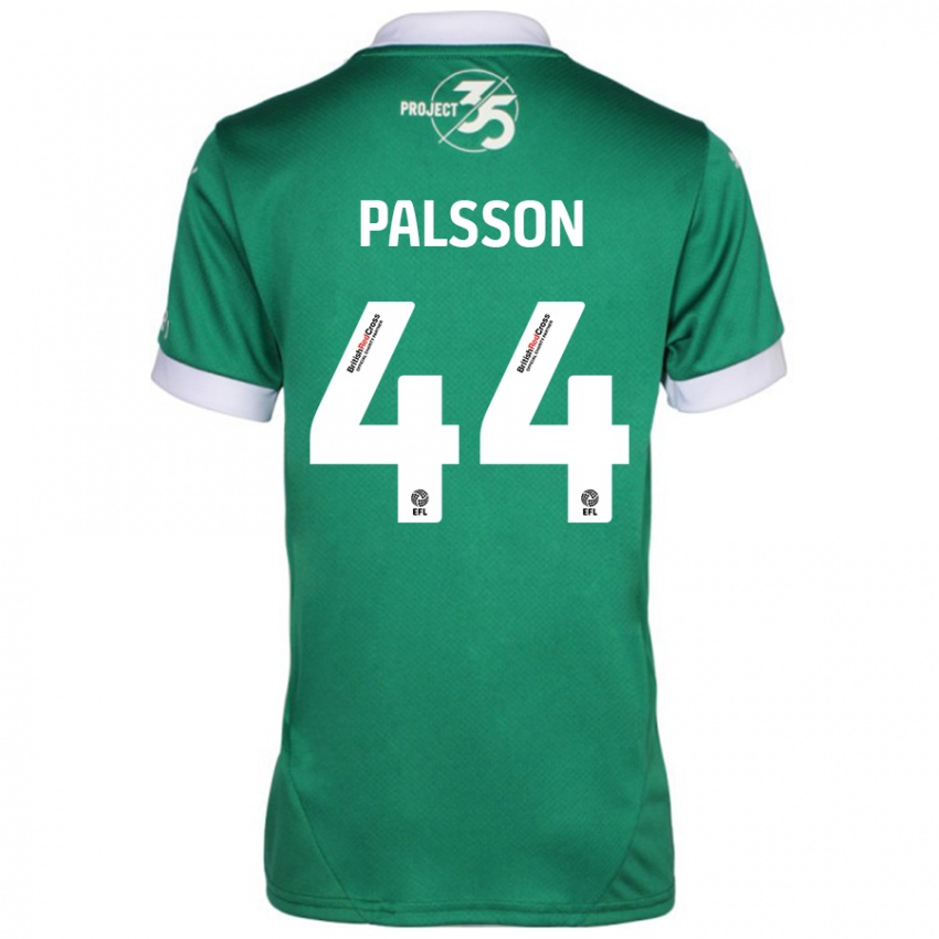 Pánské Victor Pálsson #44 Zelená Bílá Domů Hráčské Dresy 2024/25 Dres