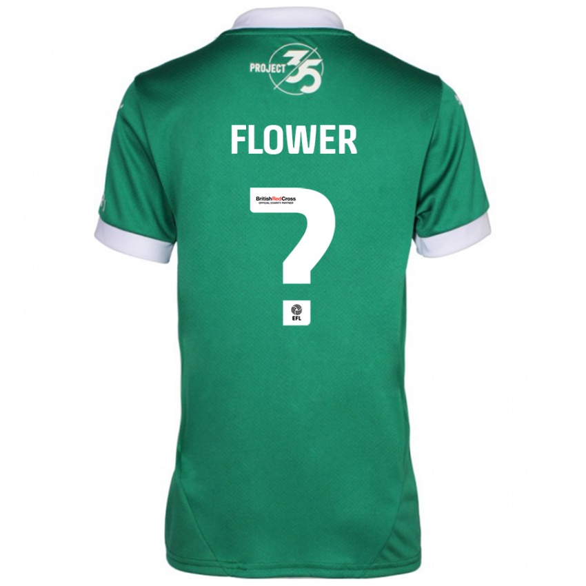 Pánské Jack Flower #0 Zelená Bílá Domů Hráčské Dresy 2024/25 Dres