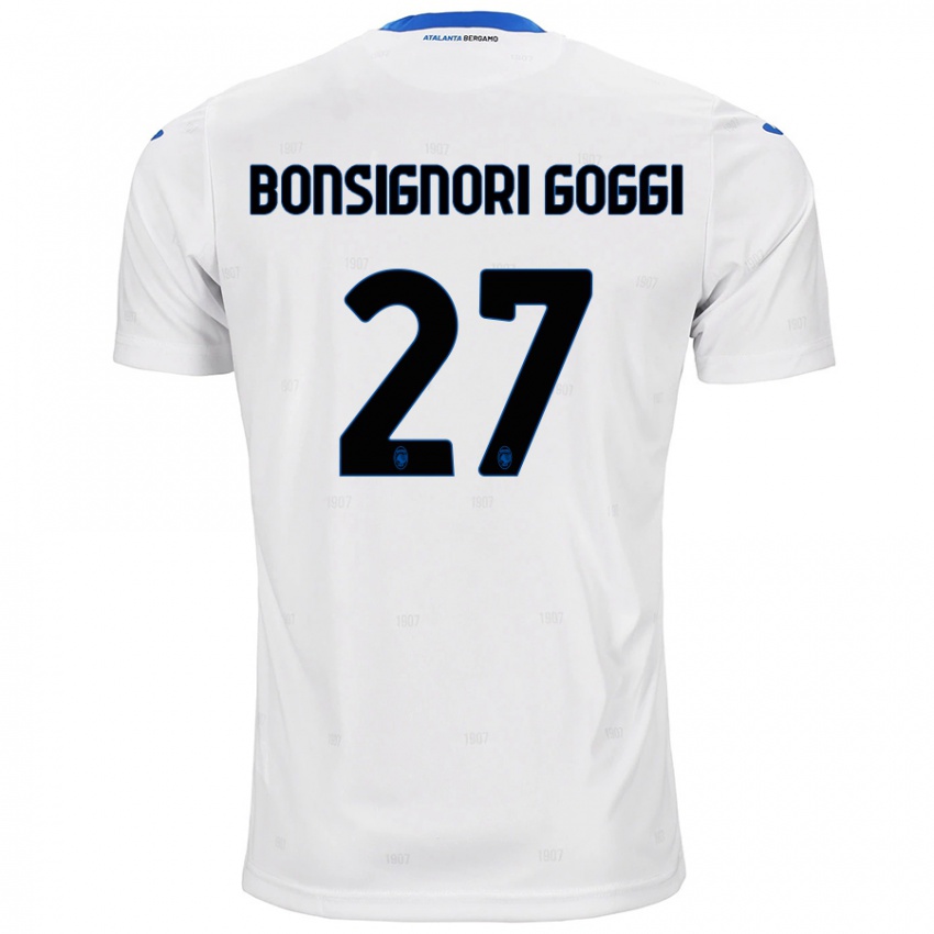 Pánské Lorenzo Bonsignori Goggi #27 Bílý Daleko Hráčské Dresy 2024/25 Dres