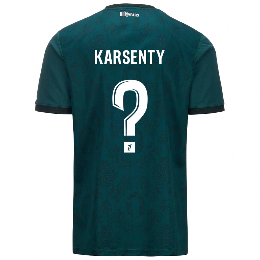 Pánské Kylian Karsenty #0 Tmavě Zelená Daleko Hráčské Dresy 2024/25 Dres