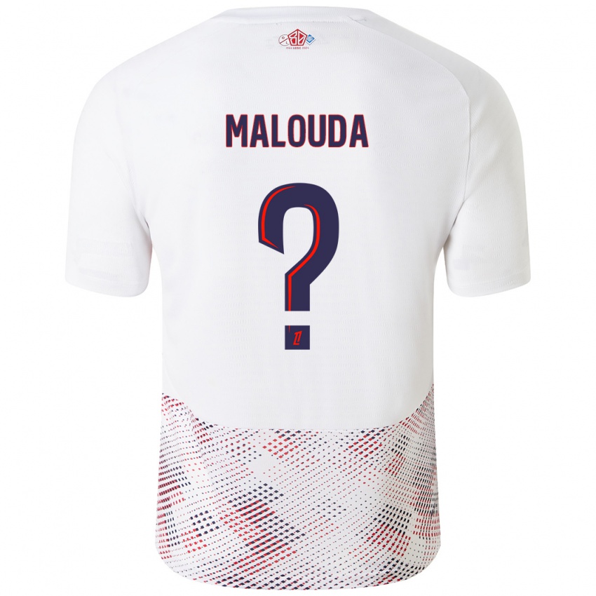 Pánské Aaron Malouda #0 Bílá Královská Modrá Daleko Hráčské Dresy 2024/25 Dres