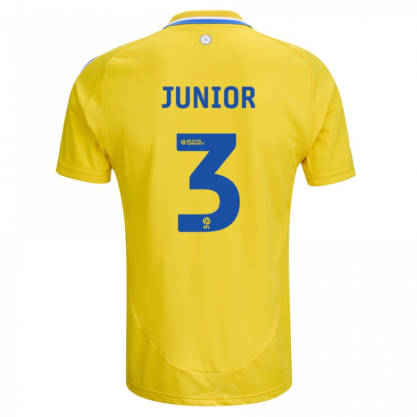 Pánské Junior Firpo #3 Žlutá Modrá Daleko Hráčské Dresy 2024/25 Dres