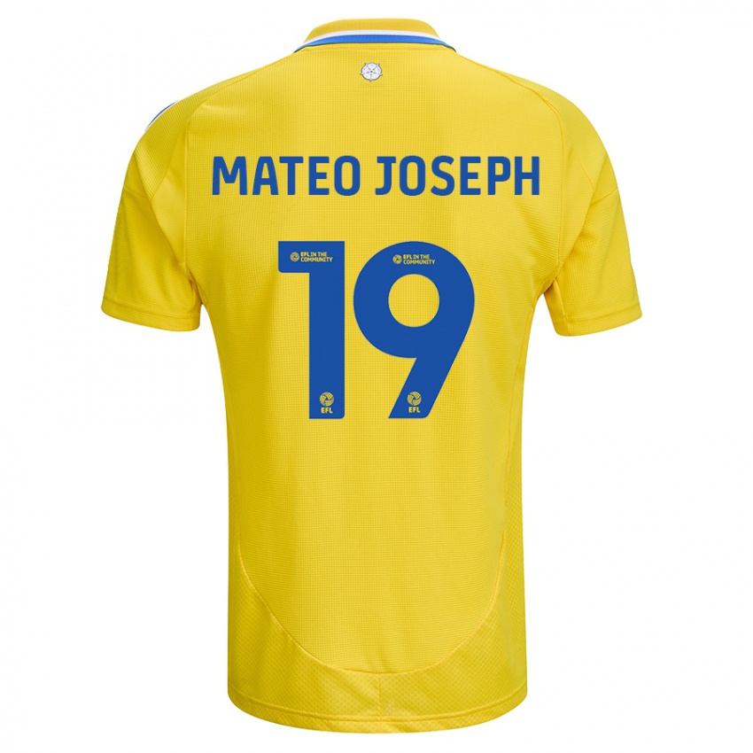 Pánské Mateo Joseph #19 Žlutá Modrá Daleko Hráčské Dresy 2024/25 Dres