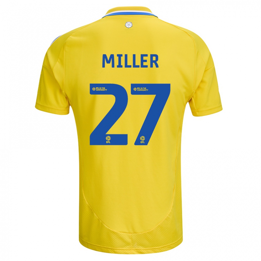 Pánské Amari Miller #27 Žlutá Modrá Daleko Hráčské Dresy 2024/25 Dres