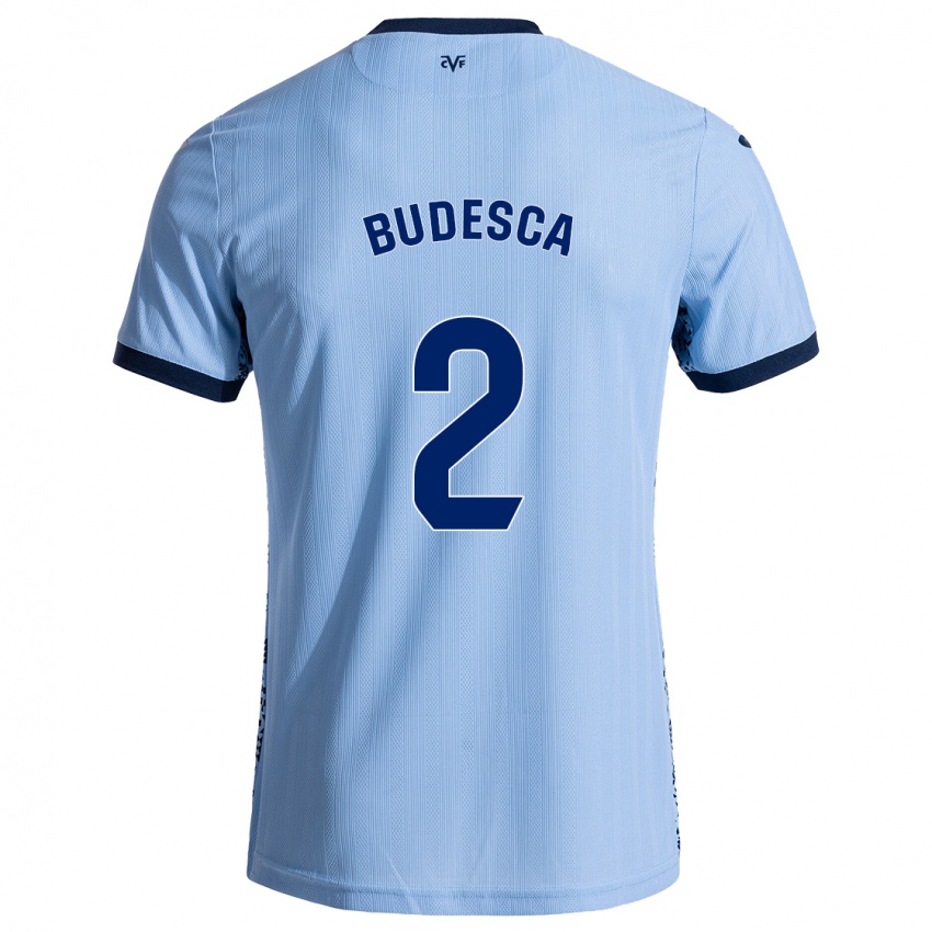 Pánské Daniel Budesca #2 Nebesky Modrá Daleko Hráčské Dresy 2024/25 Dres