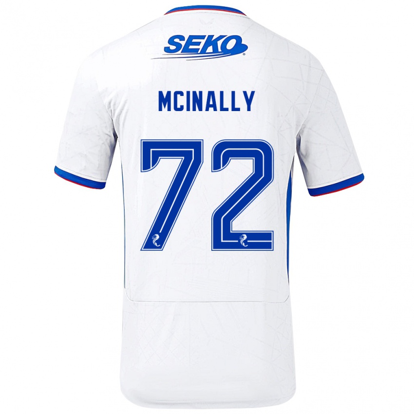 Pánské Darren Mcinally #72 Bílá Modrá Daleko Hráčské Dresy 2024/25 Dres