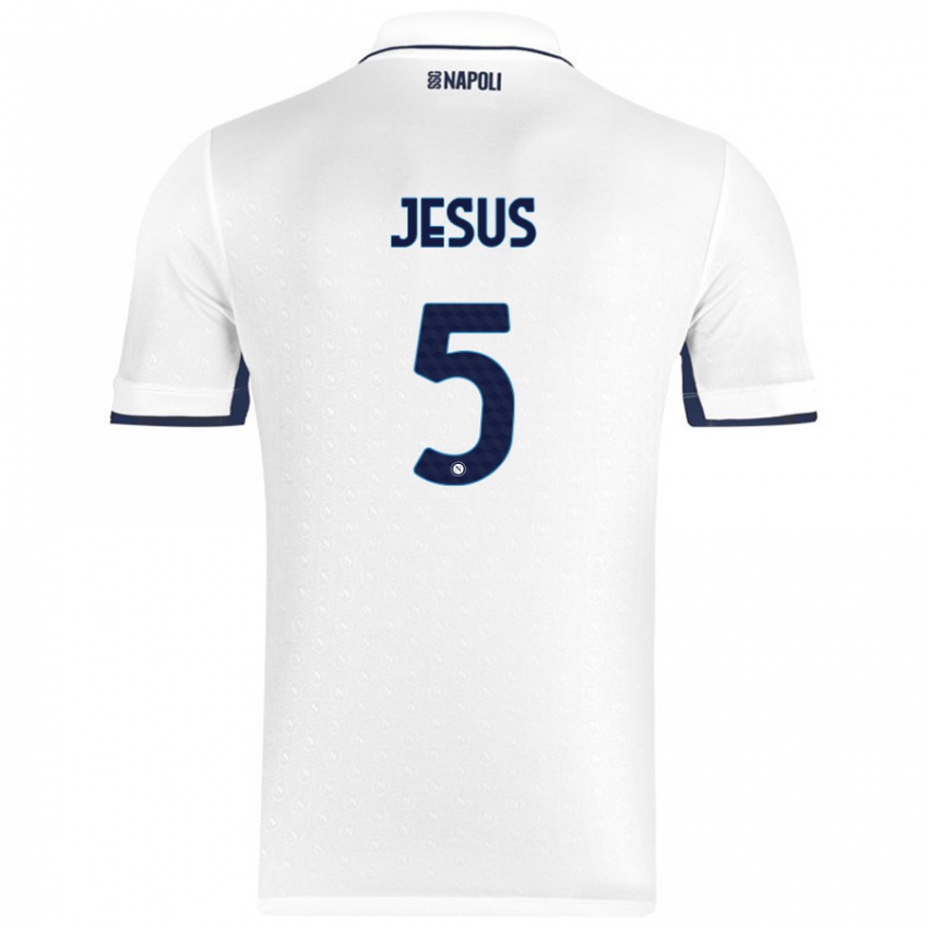 Pánské Juan Jesus #5 Bílá Královská Modrá Daleko Hráčské Dresy 2024/25 Dres