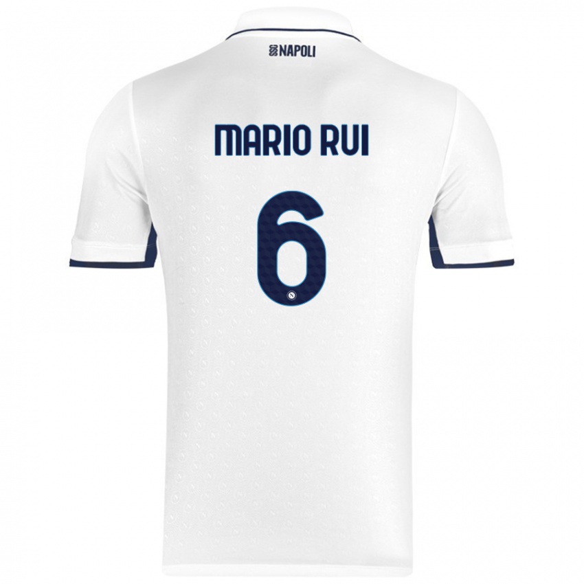 Pánské Mario Rui #6 Bílá Královská Modrá Daleko Hráčské Dresy 2024/25 Dres