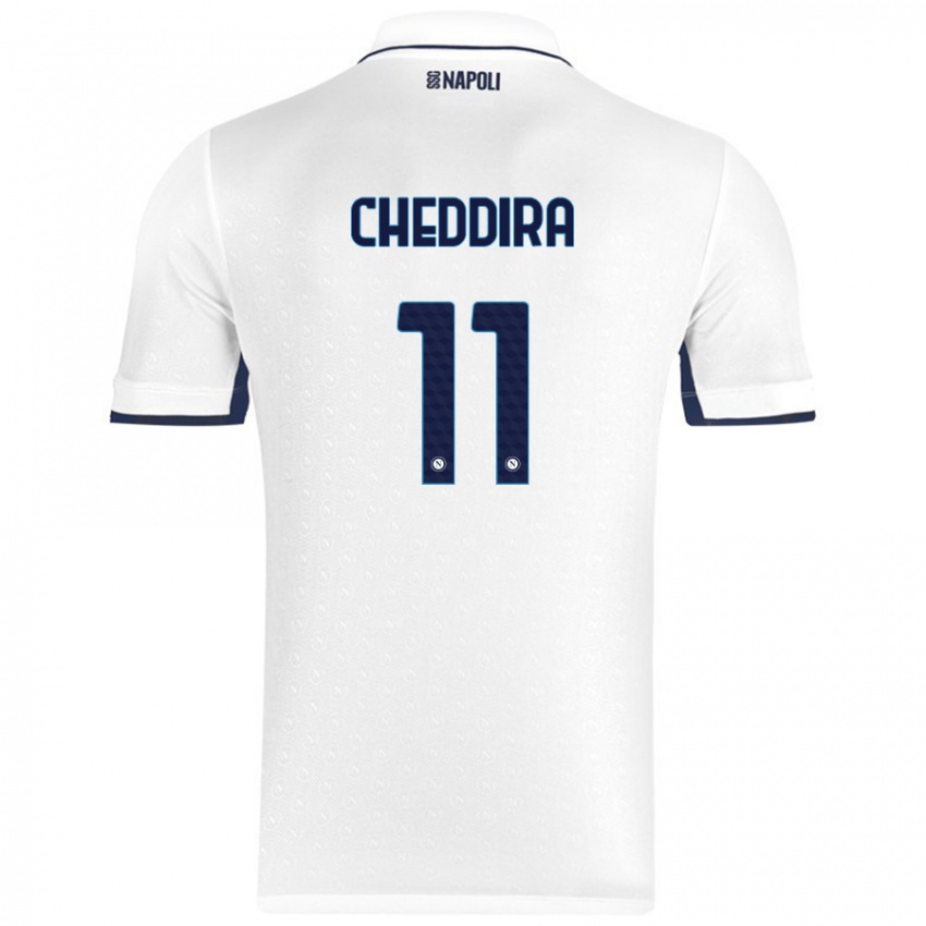 Pánské Walid Cheddira #11 Bílá Královská Modrá Daleko Hráčské Dresy 2024/25 Dres