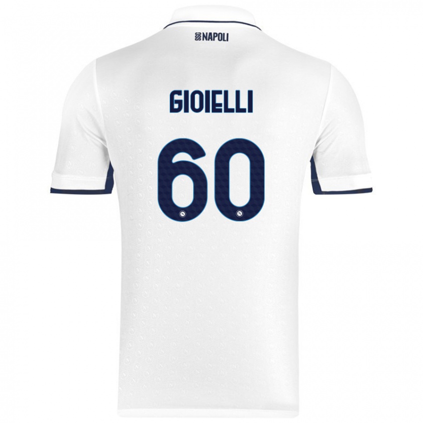 Pánské Francesco Gioielli #60 Bílá Královská Modrá Daleko Hráčské Dresy 2024/25 Dres