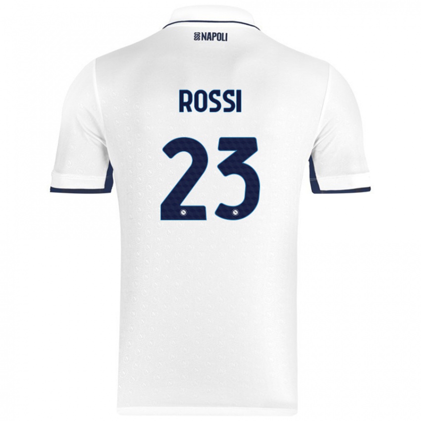 Pánské Leonardo Rossi #23 Bílá Královská Modrá Daleko Hráčské Dresy 2024/25 Dres