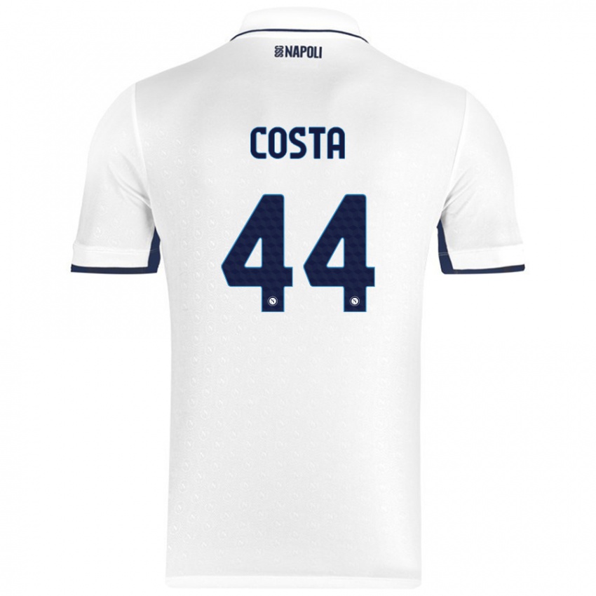 Pánské Filippo Costa #44 Bílá Královská Modrá Daleko Hráčské Dresy 2024/25 Dres