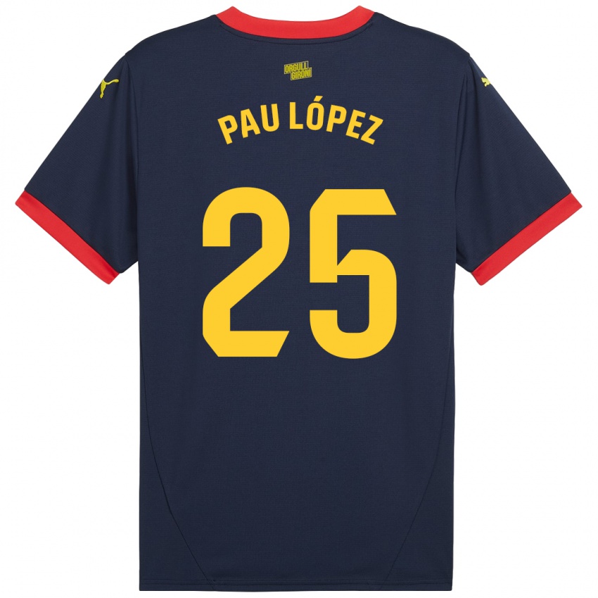 Pánské Pau Lopez #25 Tmavě Červená Daleko Hráčské Dresy 2024/25 Dres