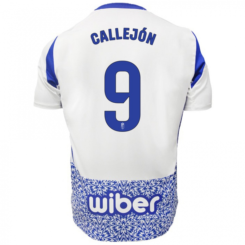 Pánské Jose Callejon #9 Bílá Modrá Daleko Hráčské Dresy 2024/25 Dres