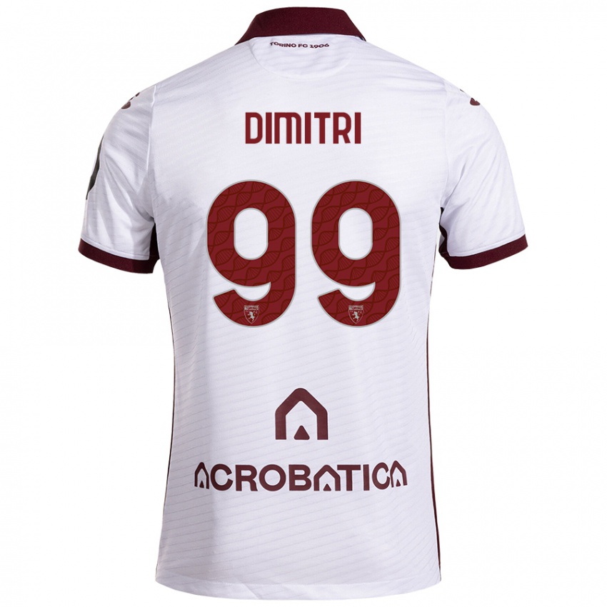 Pánské Matteo Dimitri #99 Bílá Kaštanová Daleko Hráčské Dresy 2024/25 Dres