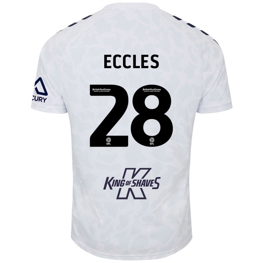 Pánské Josh Eccles #28 Bílý Daleko Hráčské Dresy 2024/25 Dres