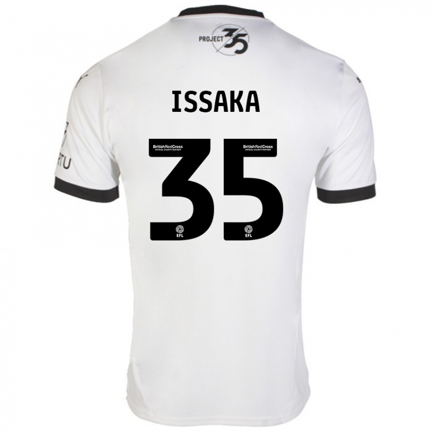 Pánské Freddie Issaka #35 Bílá Černá Daleko Hráčské Dresy 2024/25 Dres