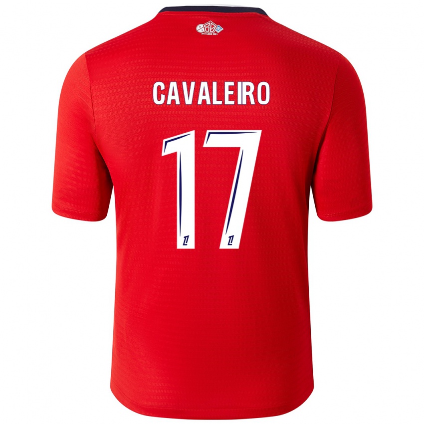 Dámské Ivan Cavaleiro #17 Červená Bílá Domů Hráčské Dresy 2024/25 Dres