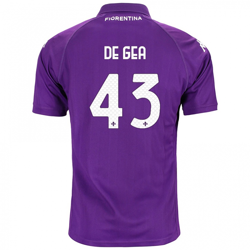 Dámské David De Gea #43 Fialová Domů Hráčské Dresy 2024/25 Dres