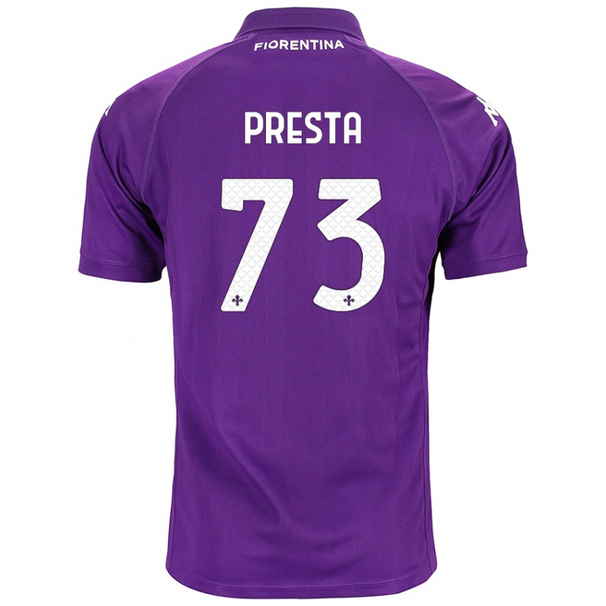 Dámské Francesco Presta #73 Fialová Domů Hráčské Dresy 2024/25 Dres