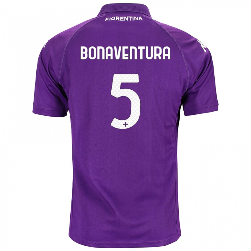 Dámské Giacomo Bonaventura #5 Fialová Domů Hráčské Dresy 2024/25 Dres