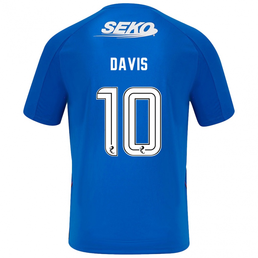 Dámské Steven Davis #10 Tmavě Modrá Domů Hráčské Dresy 2024/25 Dres