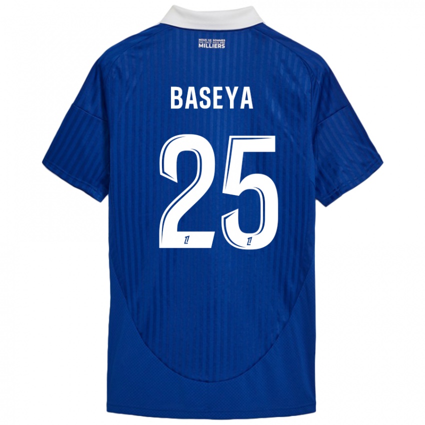 Dámské Steven Baseya #25 Modrá Bílá Domů Hráčské Dresy 2024/25 Dres