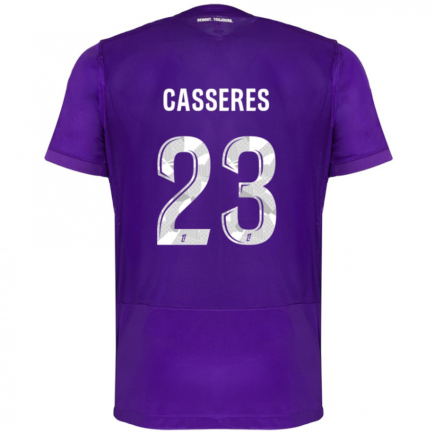 Dámské Cristian Cásseres Jr. #23 Fialová Bílá Domů Hráčské Dresy 2024/25 Dres