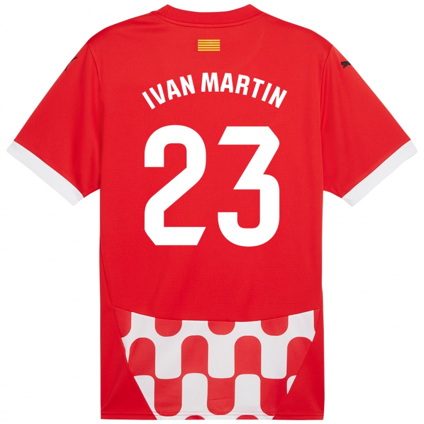 Dámské Iván Martín #23 Červená Bílá Domů Hráčské Dresy 2024/25 Dres